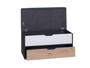 Скамья для прихожей BSL Concept Iwa, 84,5x41,5x45 см, черная цена и информация | BSL Concept Мебель для прихожей | hansapost.ee