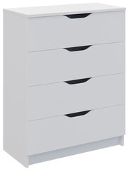 Kummut Meble Dekorado Aqua 70 4S, valge price and information | Chests of drawers | hansapost.ee