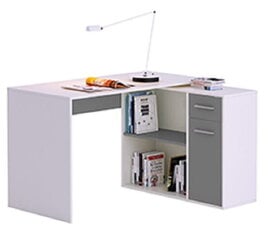 Kirjutuslaud Meble Dekorado Solo, valge/hall price and information | Computer desks, writing desks | hansapost.ee