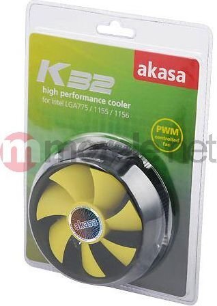 Akasa K32 High Performance PWM Intel Cooler price and information | Protsessori jahutid | hansapost.ee