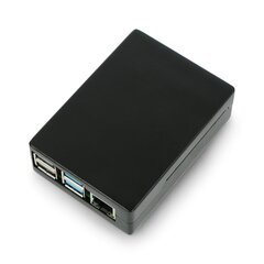 Алюминиевый корпус Raspberry Pi 4B, черный цена и информация | электроника с открытым кодом | hansapost.ee