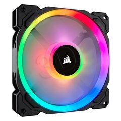 Corsair Fan LL140 RGB LED Static Pressure, 140 мм, PWM, одинарный (CO-9050073-WW) цена и информация | Компьютерные вентиляторы | hansapost.ee