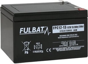 Fulbat FPC12-13, 12В 13.9Ач цена и информация | Аккумуляторы | hansapost.ee
