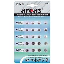 Arcas AG Set patareid 4xAG1, 4xAG3, 4xAG4, 4xAG10, 4xAG13, 20 tk цена и информация | Patareid | hansapost.ee