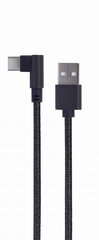 CABLE USB2 TO USB-C ANGLED/CC-USB2-AMCML-0.2M GEMBIRD hind ja info | Mobiiltelefonide kaablid | hansapost.ee