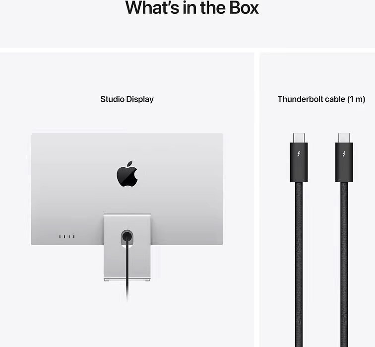 Apple Studio Display - Standard Glass - Tilt- and Height-Adjustable Stand - MK0Q3Z/A hind ja info | Monitorid | hansapost.ee