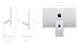 Apple Studio Display - Standard Glass - Tilt- and Height-Adjustable Stand - MK0Q3Z/A цена и информация | Monitorid | hansapost.ee
