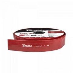 Плоский шланг для воды Bradas AGRO-FLAT PVC, W.P.7 / B.P.21 Bar, 3"- 30m, Red цена и информация | Оборудование для полива | hansapost.ee