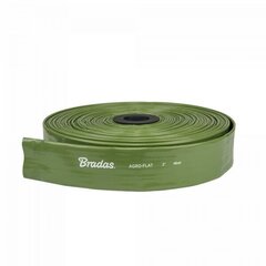 Плоский шланг для воды Bradas AGRO-FLAT PVC, W.P.4 / B.P.12 Bar, 4"- 50m, Green цена и информация | Оборудование для полива | hansapost.ee