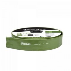 Плоский шланг для воды Bradas AGRO-FLAT PVC, W.P.4 / B.P.12 Bar, 4"- 30m, Green цена и информация | Оборудование для полива | hansapost.ee