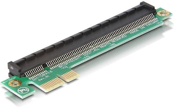 Delock PCIe Extension Riser Card x8 > x16 (89166) hind ja info | Arvutikomponentide tarvikud | hansapost.ee