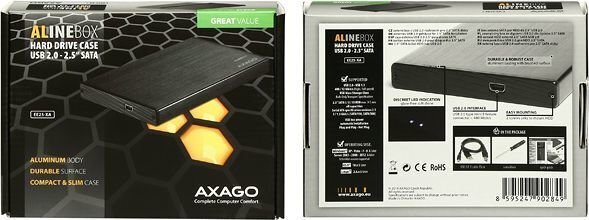 Axagon EE25-XA HDD/SSD ümbris - must hind ja info | Arvutikomponentide tarvikud | hansapost.ee