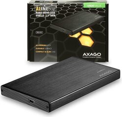 Axagon EE25-XA HDD/SSD ümbris - must hind ja info | Arvutikomponentide tarvikud | hansapost.ee