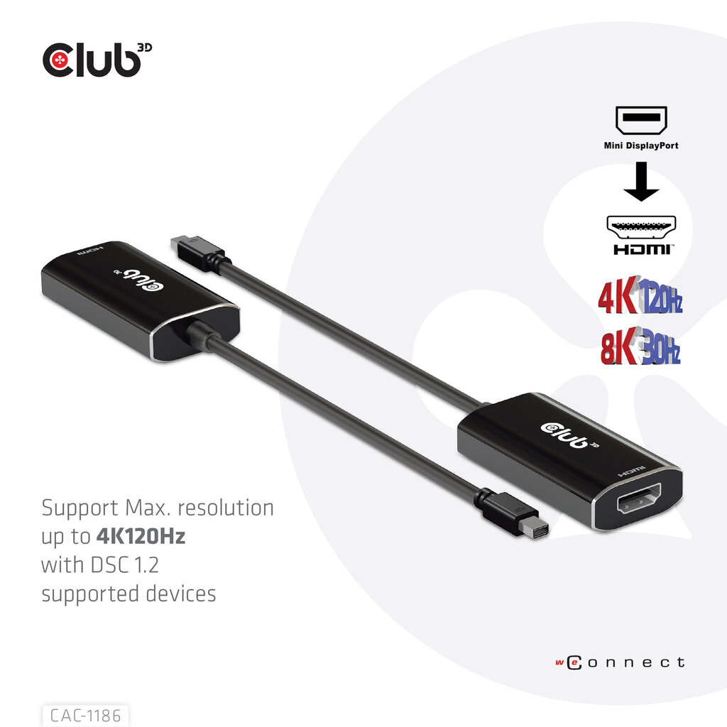 Club 3D CAC-1186 hind ja info | USB adapterid ja jagajad | hansapost.ee