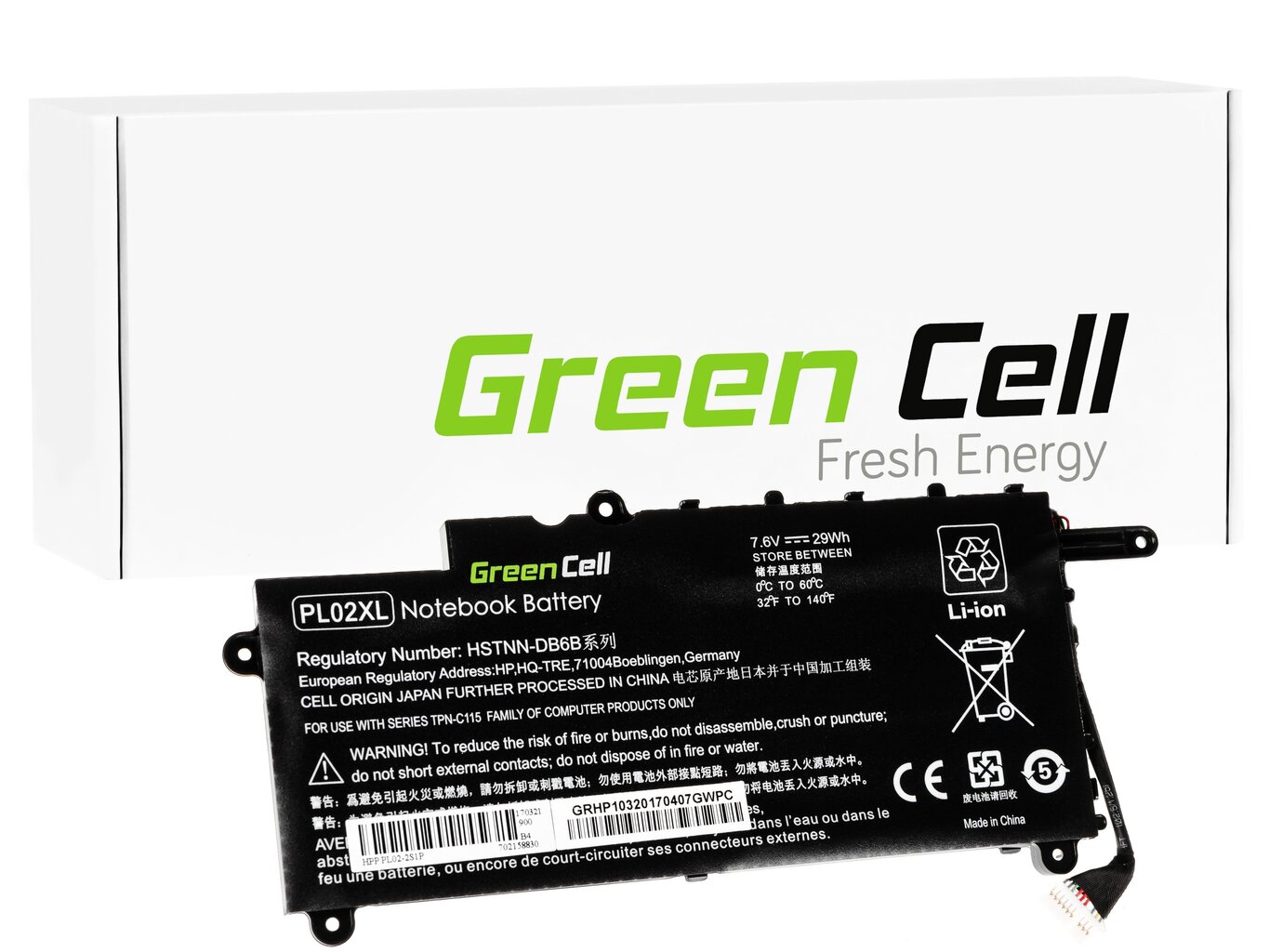 Sülearvuti aku Green Cell Laptop Battery for HP Pavilion x360 11-N i HP x360 310 G1 цена и информация | Sülearvuti akud | hansapost.ee