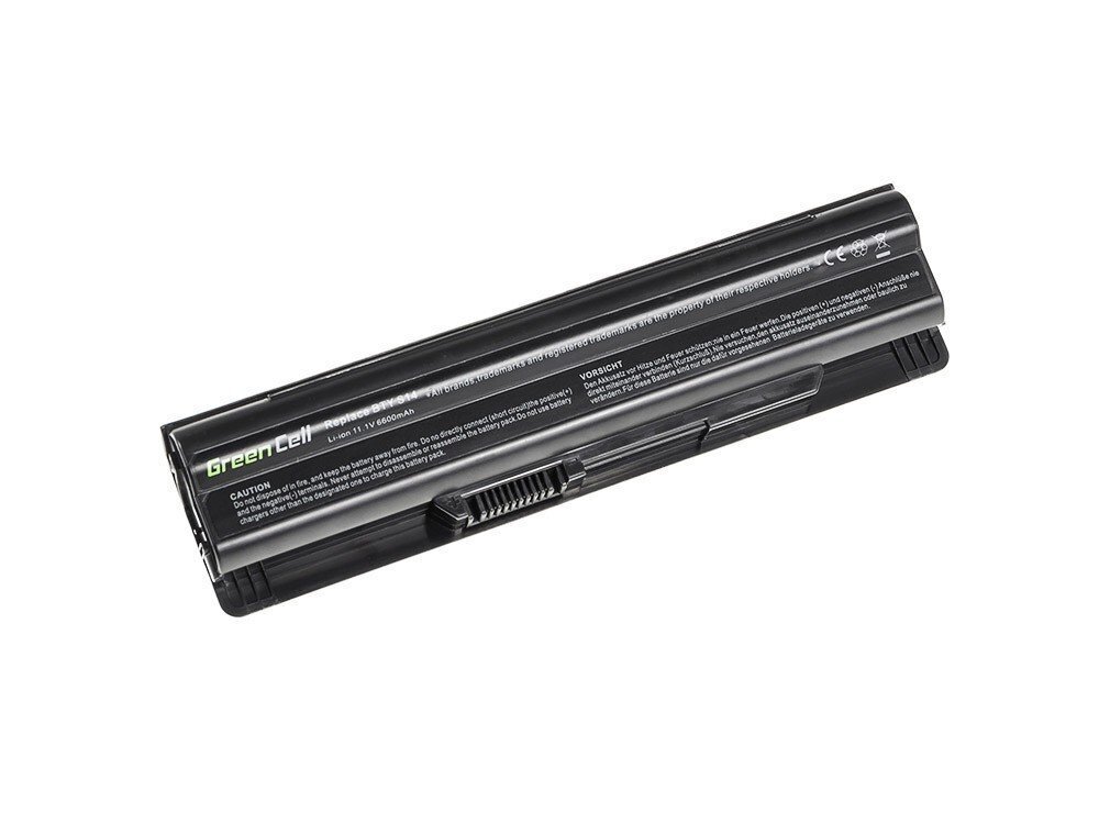 Green Cell ® Laptop battery BTY-S14 for MSI CR41 CR61 CR650 CX41 CX650 FX400 FX420 FX600 FX700 FX720 GE60 GE70 GE620 GP60 hind ja info | Sülearvuti akud | hansapost.ee
