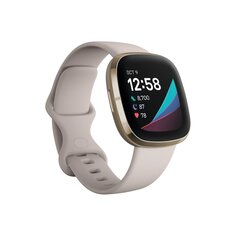 Fitbit Sense Lunar White/Soft Gold цена и информация | Смарт-часы (smartwatch) | hansapost.ee