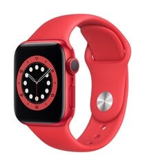 Смарт-часы Apple Watch 6 GPS, 40мм Red Aluminium Case with Red Sport Band цена и информация | Смарт-часы (smartwatch) | hansapost.ee