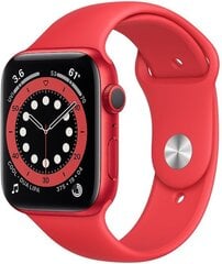 Apple Watch Series 6 44мм Red Aluminum/Red Sport Band цена и информация | Смарт-часы | hansapost.ee