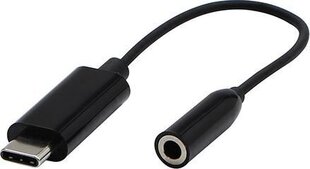 Адаптер USB USB-C - Jack 3,5 мм Чёрный  цена и информация | Адаптеры и USB-hub | hansapost.ee