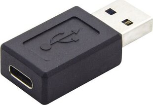 Adapter USB USB-C - USB Czarny hind ja info | USB adapterid ja jagajad | hansapost.ee