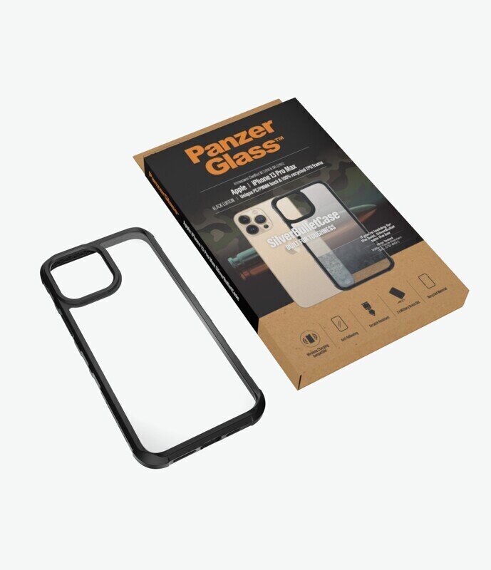 PanzerGlass SilverBullet Case, telefonile iPhone 13 Pro Max, läbipaistev цена и информация | Telefonide kaitsekaaned ja -ümbrised | hansapost.ee