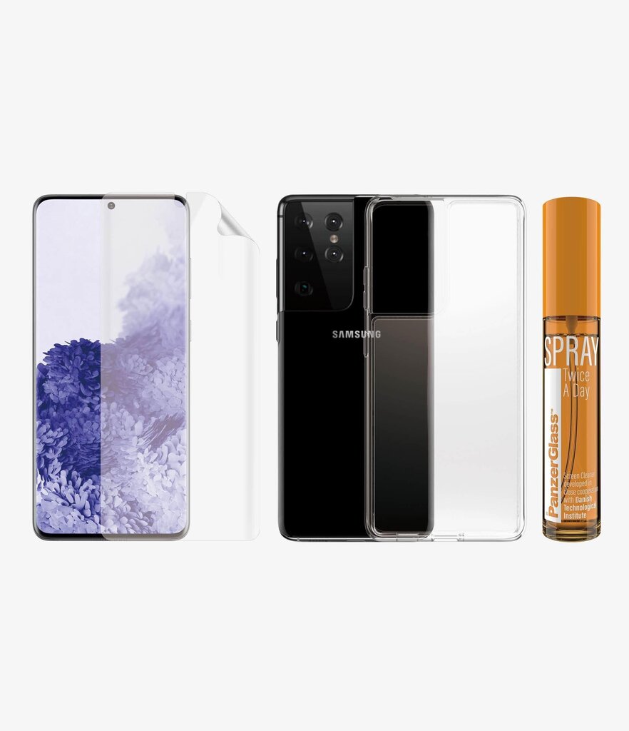 PanzerGlass Hygiene Pack, telefonile Samsung Galaxy S21 Ultra 5G цена и информация | Ekraani kaitseklaasid ja kaitsekiled | hansapost.ee