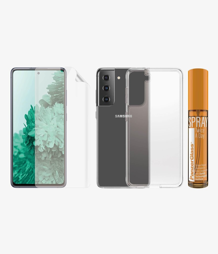 PanzerGlass Hygiene Pack, telefonile Samsung Galaxy S21 цена и информация | Ekraani kaitseklaasid ja kaitsekiled | hansapost.ee