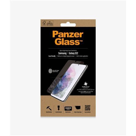 PanzerGlass Samsung Galaxy S22 hind ja info | Ekraani kaitseklaasid ja kaitsekiled | hansapost.ee