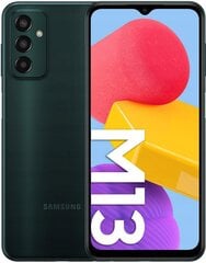Samsung Galaxy M13,4G, 4/64GB, Dual SIM SM-M135FZGU Deep Green цена и информация | Мобильные телефоны | hansapost.ee