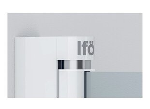 Полукруглая перегородка для душа Ifö Space SBVK 800 White, прозрачное стекло с профилем ручки цена и информация | Душевые двери и стены | hansapost.ee