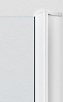 Poolringikujuline dušisein Ifö Space SBVK 800 White, läbipaistev klaas koos käepide profiiliga цена и информация | Dušiseinad ja dušiuksed | hansapost.ee