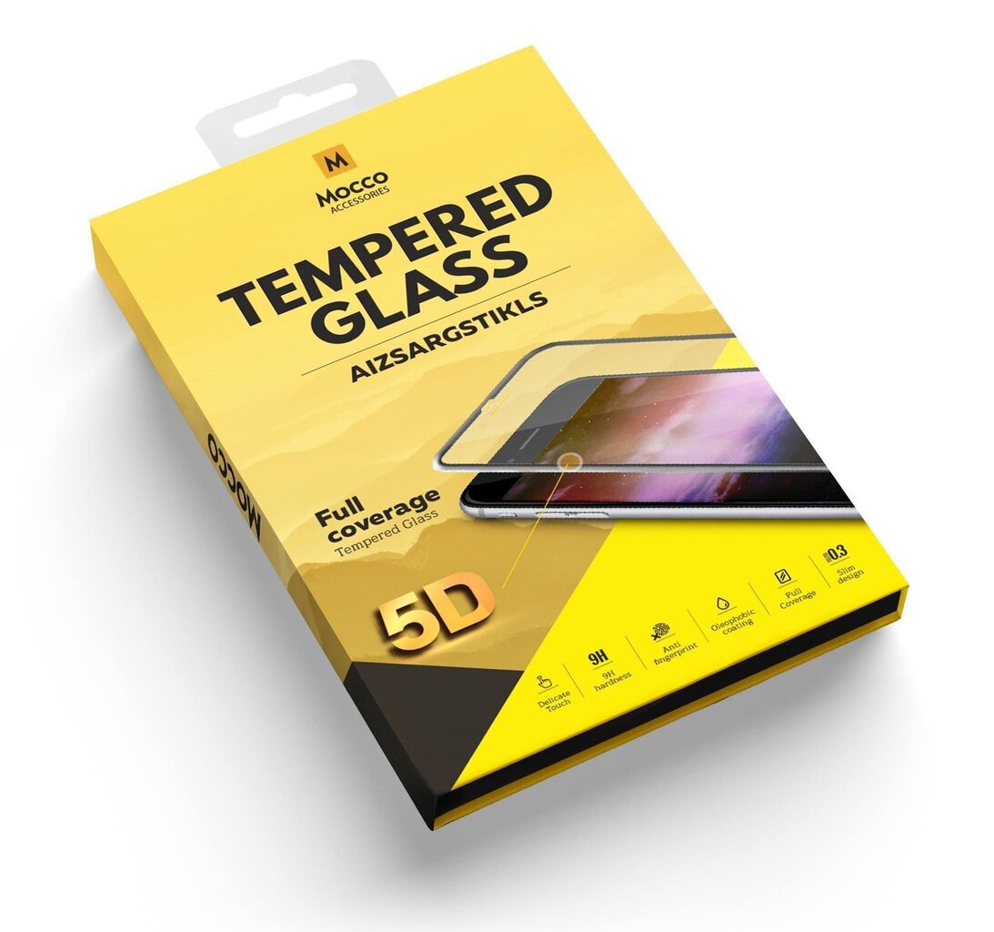 Mocco Full Glue 5D Signature Edition Tempered Glass Full Coverage with Frame Apple iPhone 6 / 6S Black hind ja info | Ekraani kaitseklaasid ja kaitsekiled | hansapost.ee