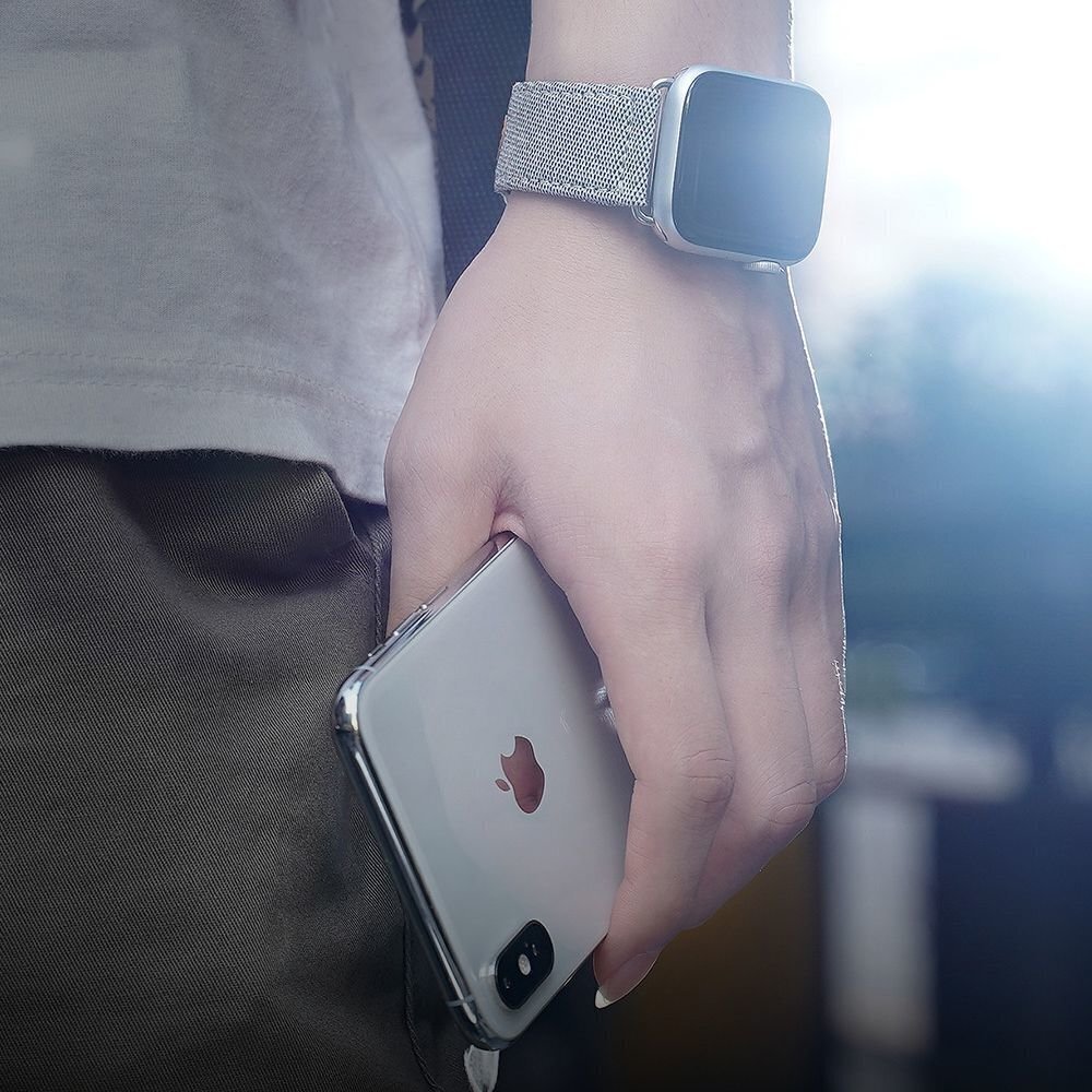 Vahetusrihm Apple Watch 38/40mm Dux Ducis , hall цена и информация | Nutikellade aksessuaarid ja tarvikud | hansapost.ee