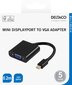 Deltaco 00110026, VGA/Mini DP, 0.2 m цена и информация | USB adapterid ja jagajad | hansapost.ee