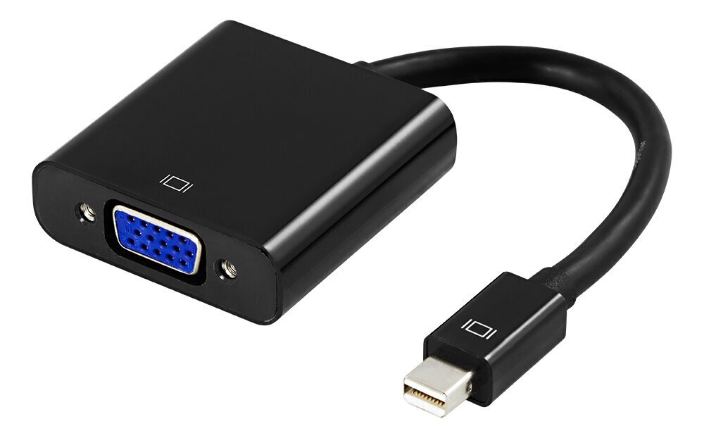 Deltaco 00110026, VGA/Mini DP, 0.2 m hind ja info | USB adapterid ja jagajad | hansapost.ee