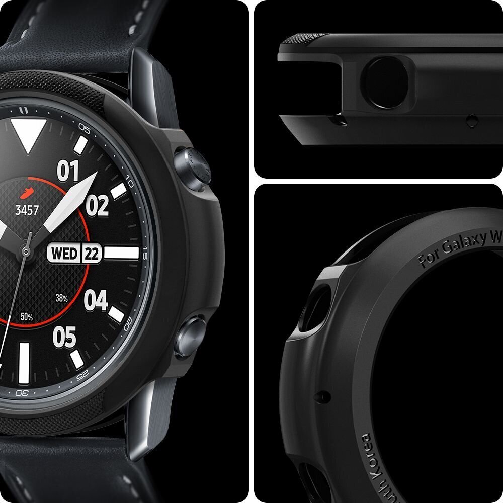 Silikoonümbris Spigen liquid air, Samsung Galaxy Watch Active 3 41mm, must hind ja info | Nutikellade aksessuaarid ja tarvikud | hansapost.ee