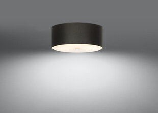 Потолочный светильник Sollux Skala, черный, 30 см цена и информация | Потолочные светильники | hansapost.ee