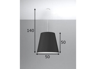 Светильник Sollux Geneve 50, черный цена и информация | Люстры | hansapost.ee