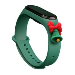 Kellarihm Fusion Xmas Bell Xiaomi Mi Band 3 / 4 roheline hind ja info | Nutikellade aksessuaarid ja tarvikud | hansapost.ee