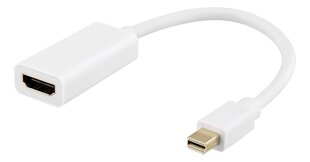 Deltaco 00110025, Mini DP/HDMI, 0.2 m hind ja info | USB adapterid ja jagajad | hansapost.ee