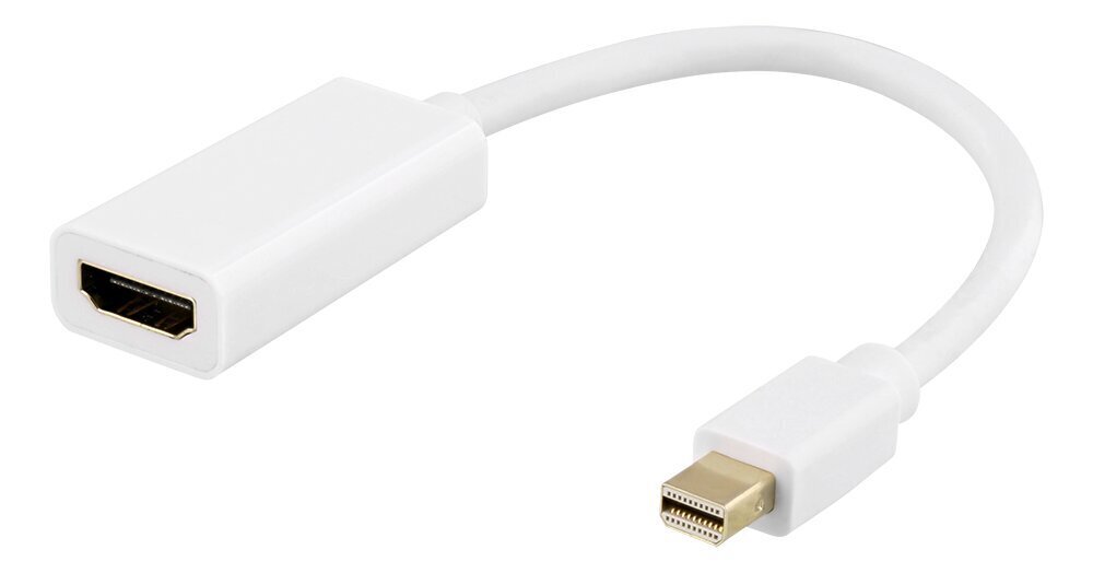 Deltaco 00110025, Mini DP/HDMI, 0.2 m цена и информация | USB adapterid ja jagajad | hansapost.ee