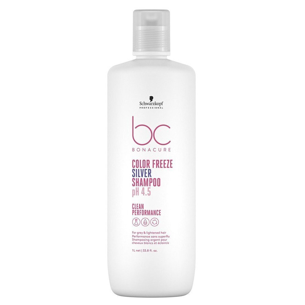 Šampoon Schwarzkopf BC Color Freeze Silver Shampoo, 1000 ml hind |  