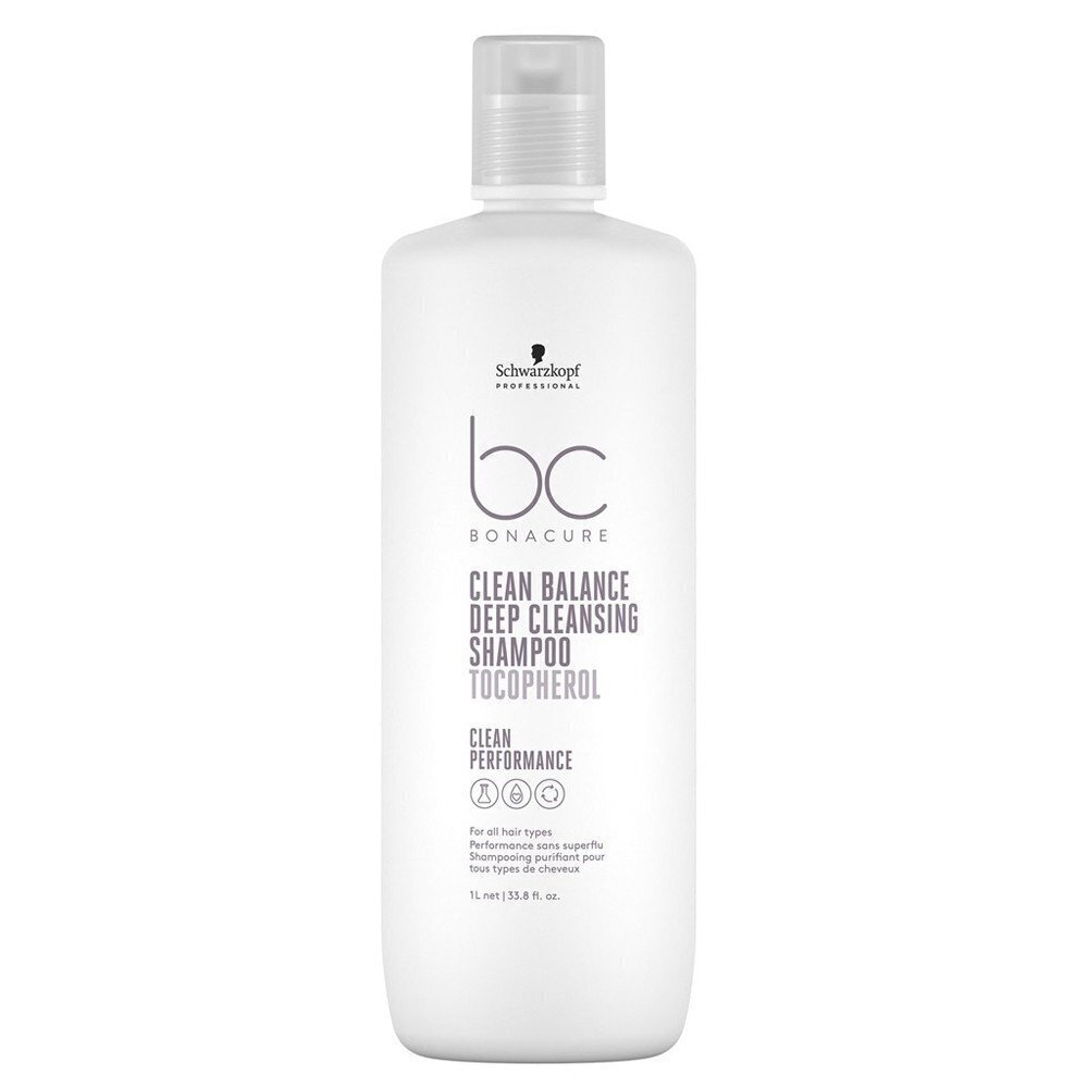 Šampoon Schwarzkopf Professional BC Clean Balance Deep Cleansing Shampoo, 1000 ml hind ja info | Šampoonid | hansapost.ee