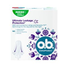 Tampoonid O.B. ProComfort Extra Protect Super Plus, 36 tk. hind ja info | Tampoonid, hügieenisidemed ja menstruaalanumad | hansapost.ee