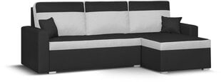 Универсальный мягкий угол Bellezza Asto3, черный/светло-серый цена и информация | Угловые диваны | hansapost.ee