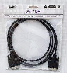 Bullet, DVI/DVI 19-pin, 2 m hind ja info | Juhtmed ja kaablid | hansapost.ee