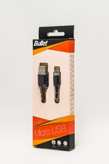Kaabel Bullet micro USB 2.0, 1 m hind ja info | Mobiiltelefonide kaablid | hansapost.ee