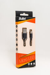 Кабель Bullet micro USB 2.0, 1 м цена и информация | Bullet Мобильные телефоны, Фото и Видео | hansapost.ee