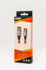 Kaabel Bullet iPhone-le, USB 8PIN, 1 m hind ja info | Bullet Mobiiltelefonid, fotokaamerad, nutiseadmed | hansapost.ee